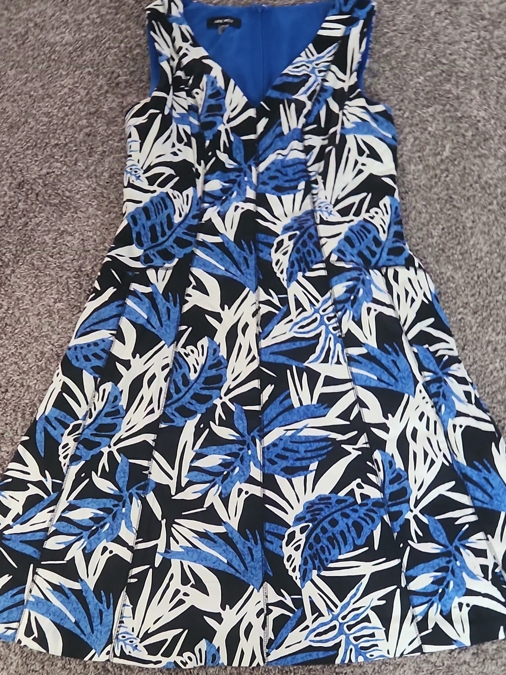 Nine West Royal Blue Dress with Black Label